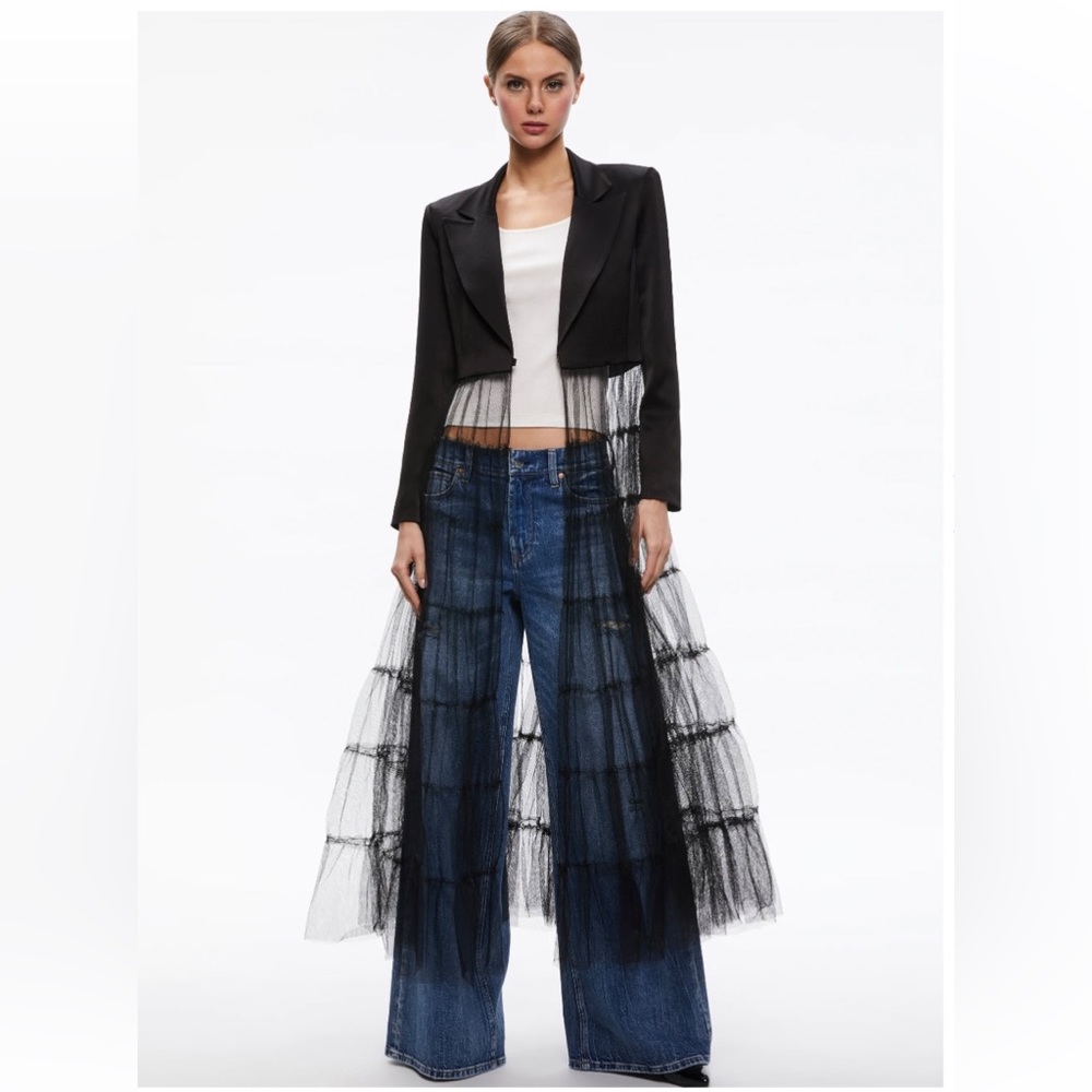 Alice + Olivia Everly Tulle Blazer